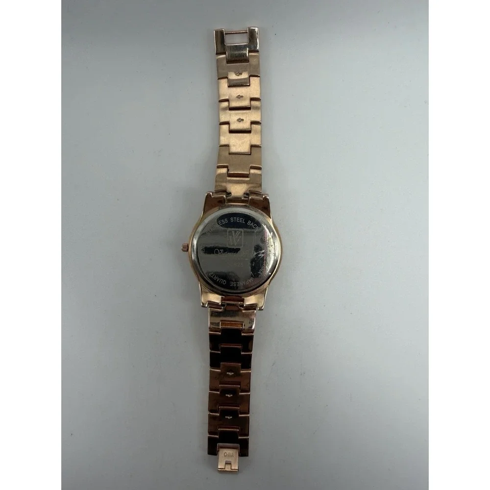 Victoria Wieck B9825 Rose Gold New‎ Battery Ladies Pave Watch 38MM 6.5